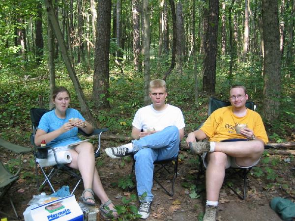 Camping with some friends.
