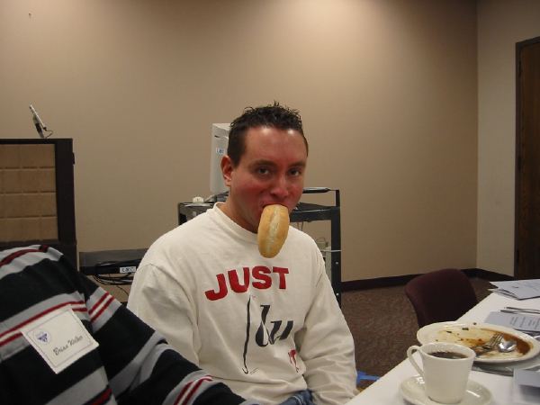 Dan at a dinner I was to speak at.
