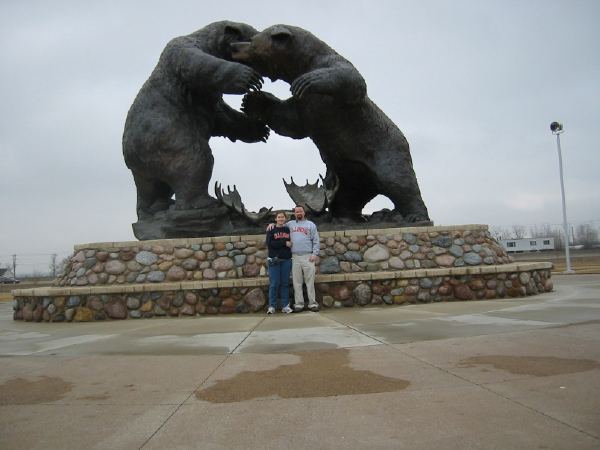 The bears outside Cabela's outfitters, Dundee, MI.