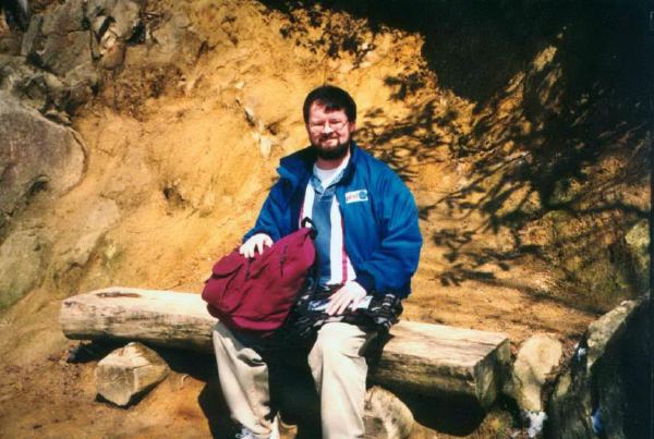 Me taking a hiking break.