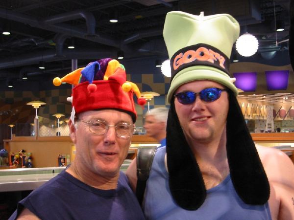 Melissa's brother and dad.