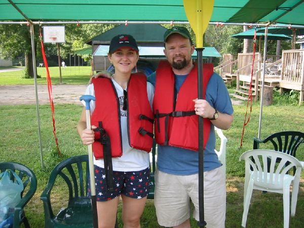 Canoe trip in grad school.