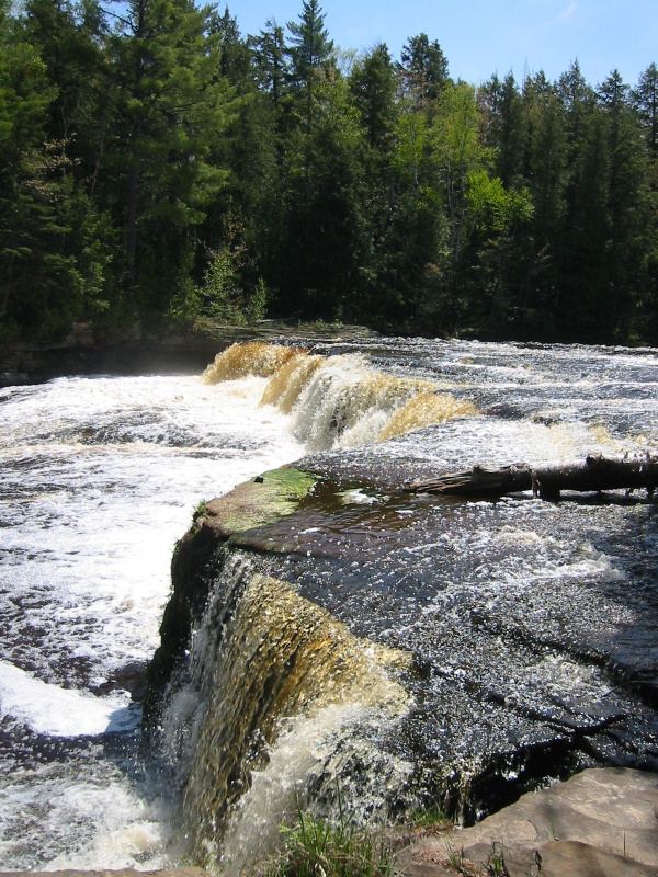 More lower Tahquamenon (?) Falls.