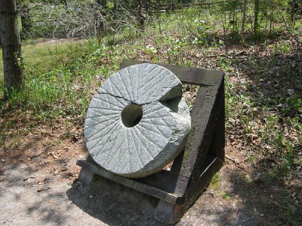 A millstone used to ward off trolls.