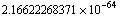 FormBox[2.16622268371*10^-64, TraditionalForm]